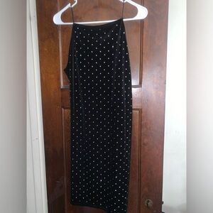 Black Rhinestone Dress